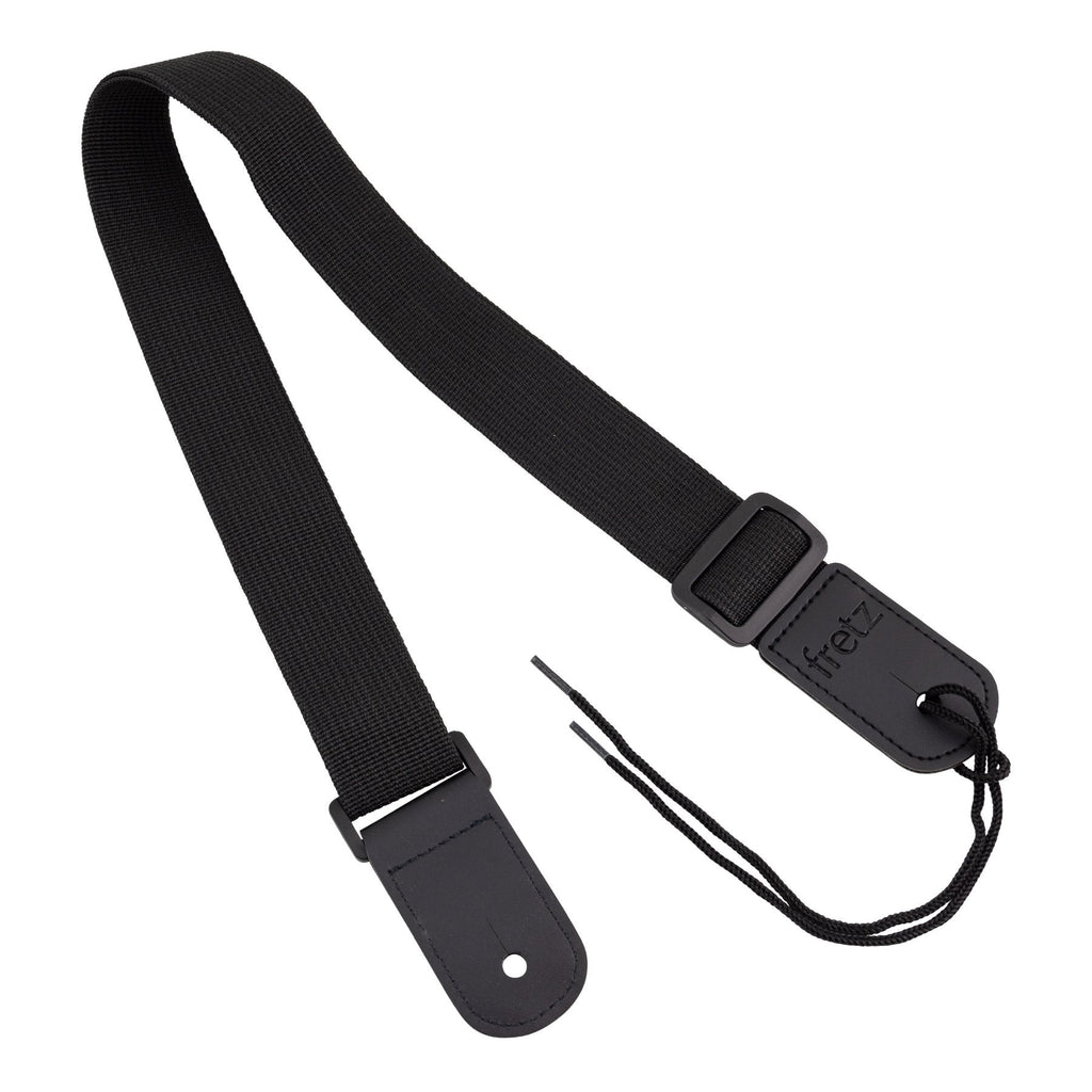 -Fretz Polypropylene Ukulele Strap (Black)-Living Music