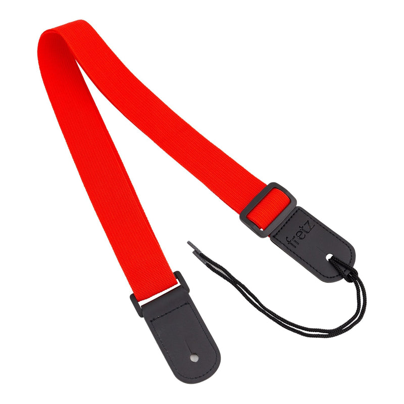-Fretz Polypropylene Ukulele Strap (Red)-Living Music