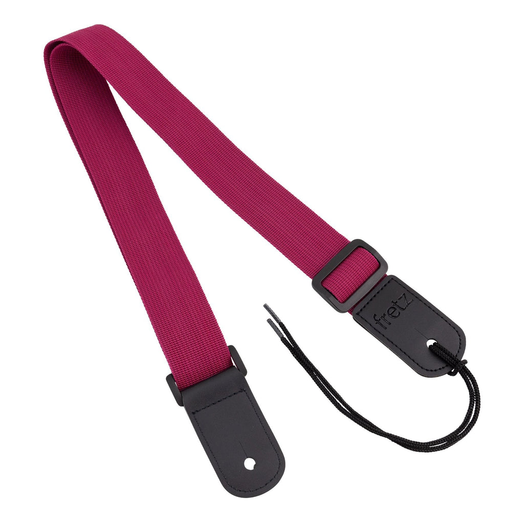 FUST-PP3-DRD-Fretz Polypropylene Ukulele Strap (Wine Red)-Living Music