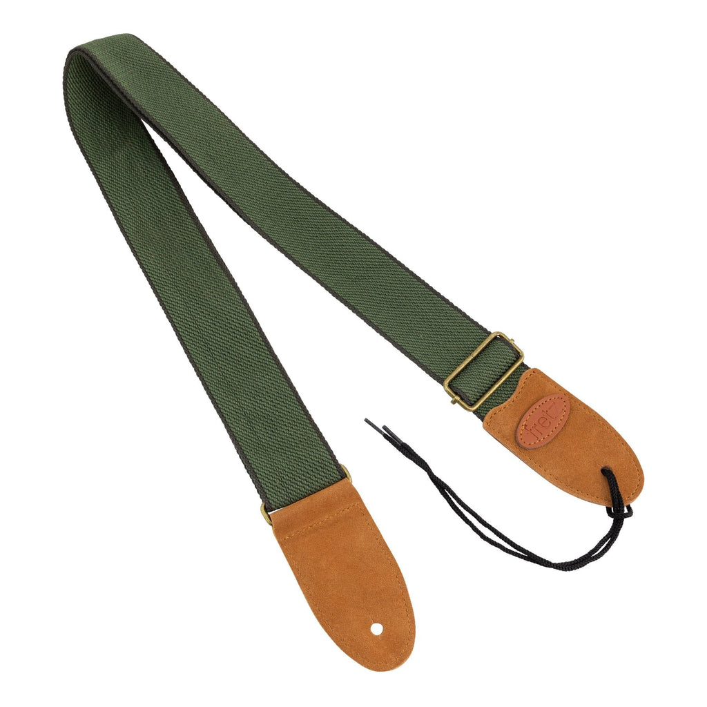 FGST-PCW24-OLV-Fretz Polyweb Cotton Guitar Strap (Olive)-Living Music