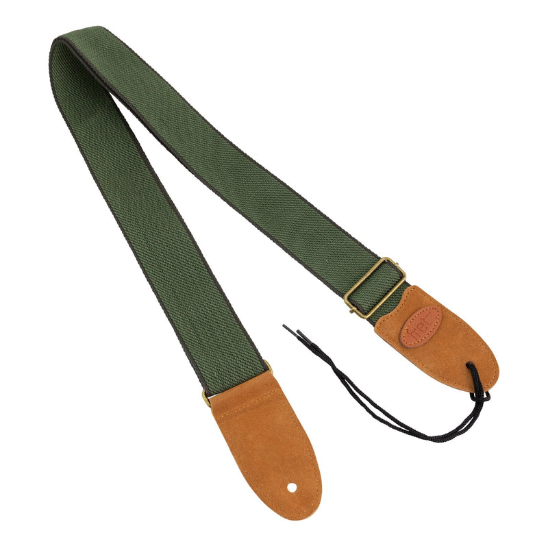 -Fretz Polyweb Cotton Guitar Strap (Olive)-Living Music
