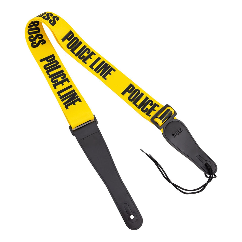 -Fretz Polyweb Guitar Strap (Police Line)-Living Music