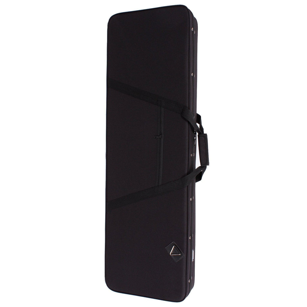 -Fretz Rectangular Electric Bass Guitar Polyfoam Case (Black)-Living Music