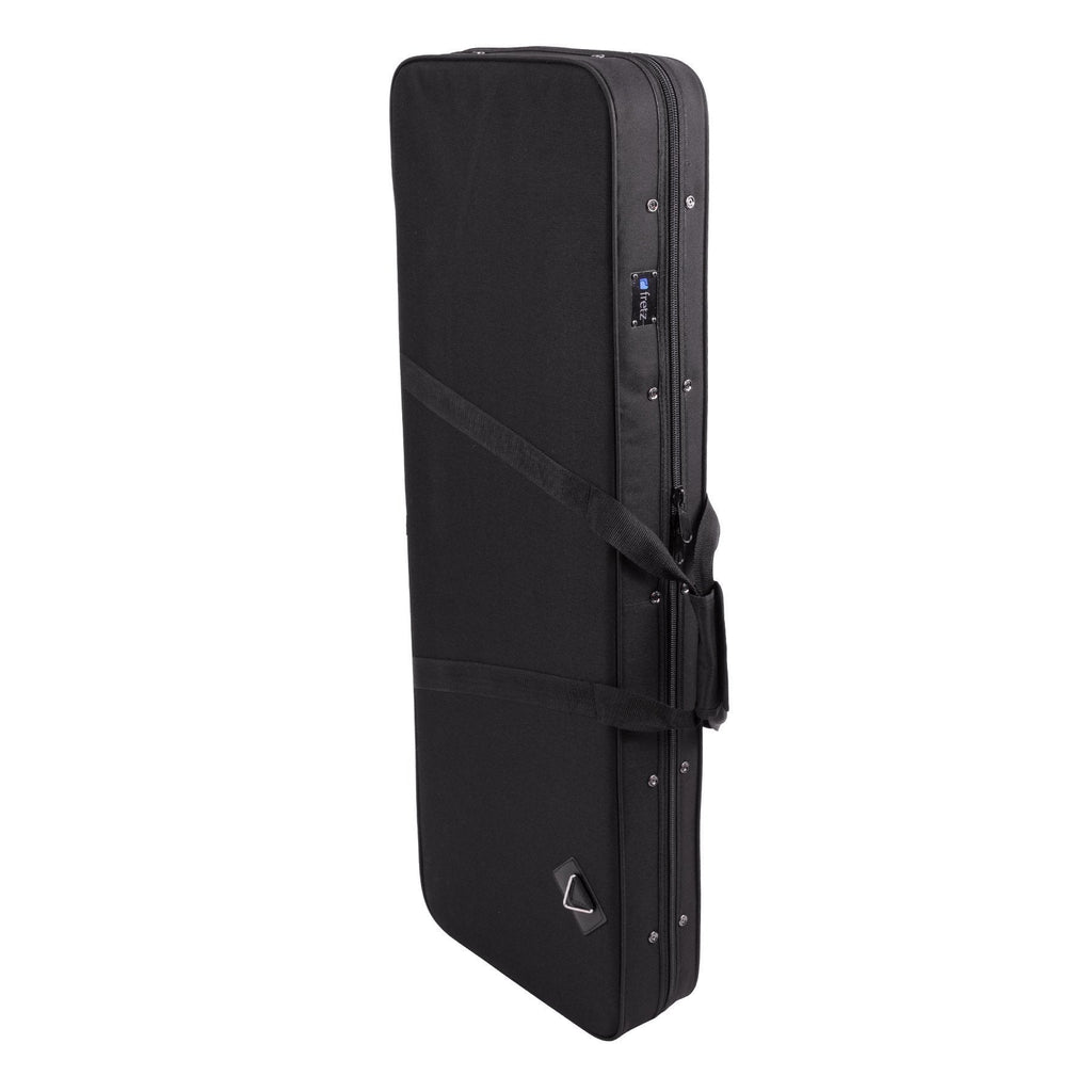 -Fretz Rectangular Electric Guitar Polyfoam Case (Black)-Living Music