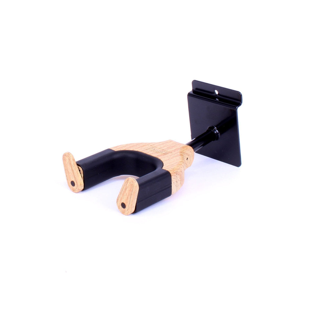 WGH-3SSY-MAP-Fretz 'Woodie' Short Self-Securing Slatwall Guitar Hanger (Maple)-Living Music