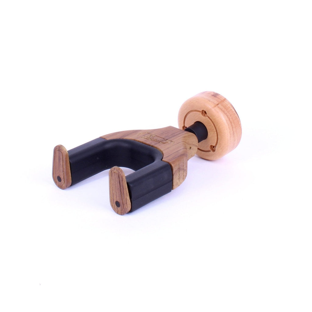 -Fretz 'Woodie' Short Self-Securing Wall-Mounted Guitar Hanger (Mahogany)-Living Music