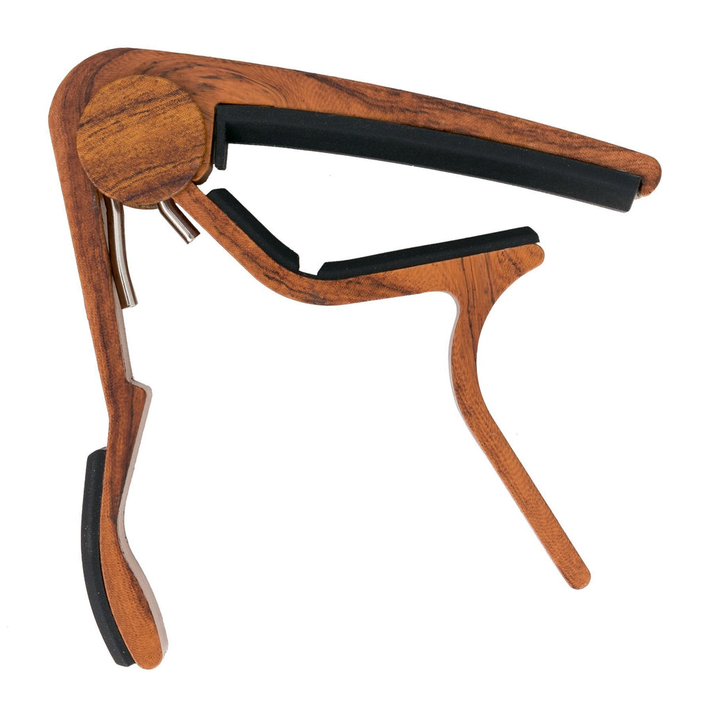 -Fretz 'Woodie' Trigger-Style Acoustic Guitar Capo (Mahogany)-Living Music