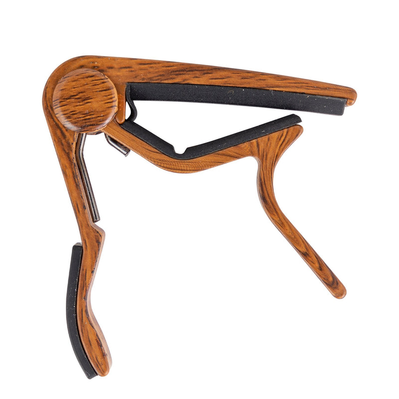 -Fretz 'Woodie' Trigger-Style Ukulele Capo (Mahogany)-Living Music