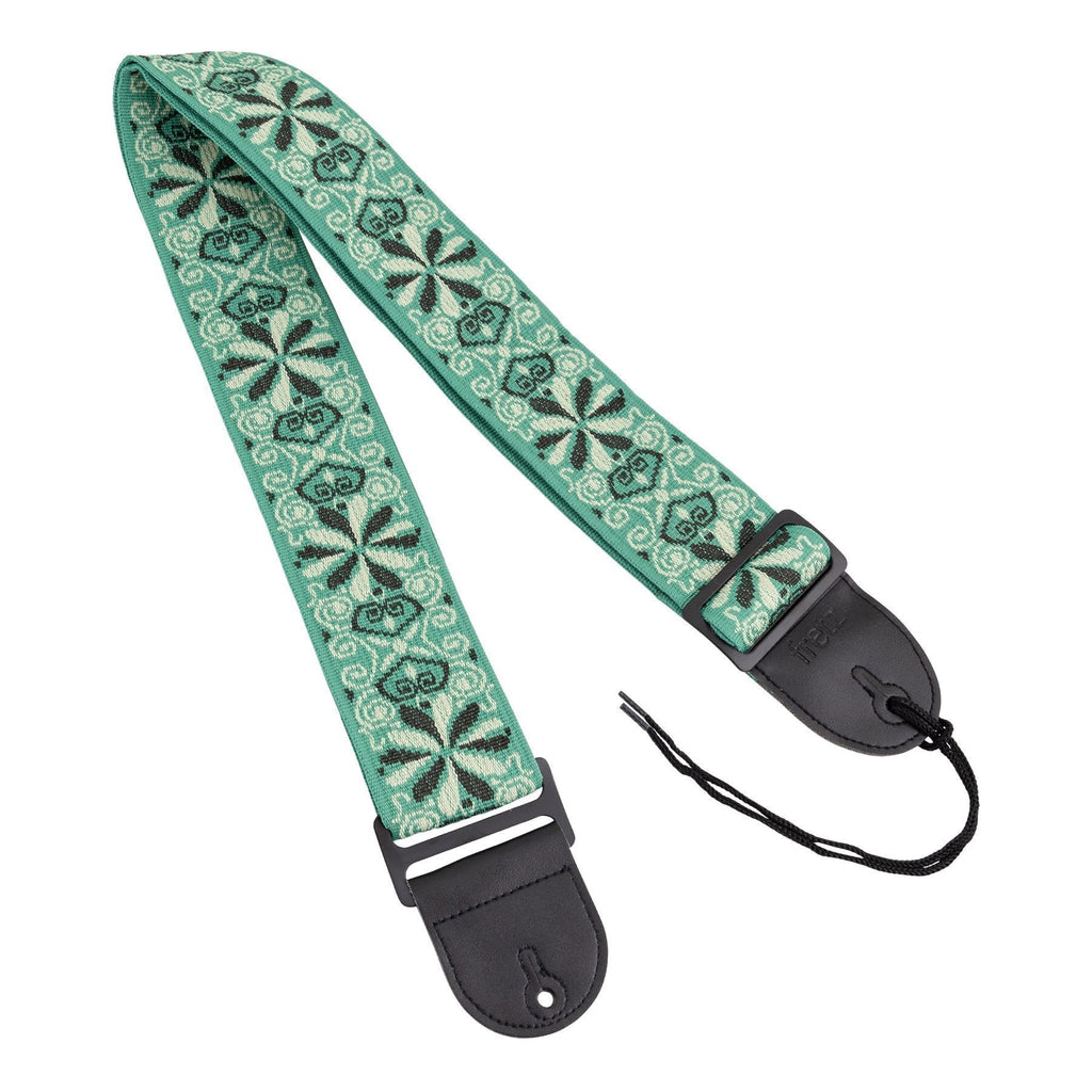 FGST-RETRO53-Fretz Woven Jacquard Fabric Guitar Strap (Meadow)-Living Music