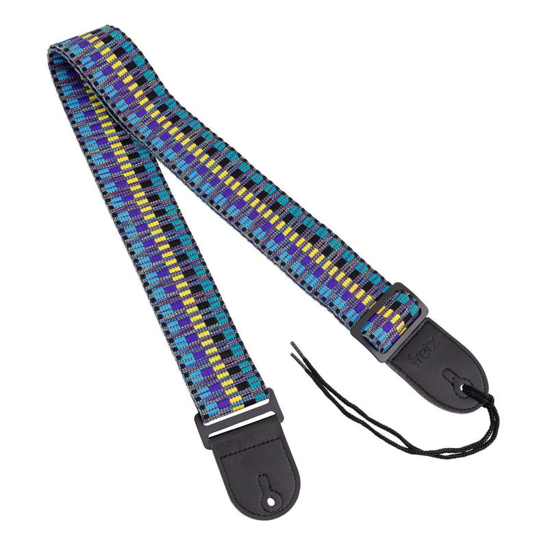 -Fretz Woven Jacquard Fabric Guitar Strap (Ocean)-Living Music
