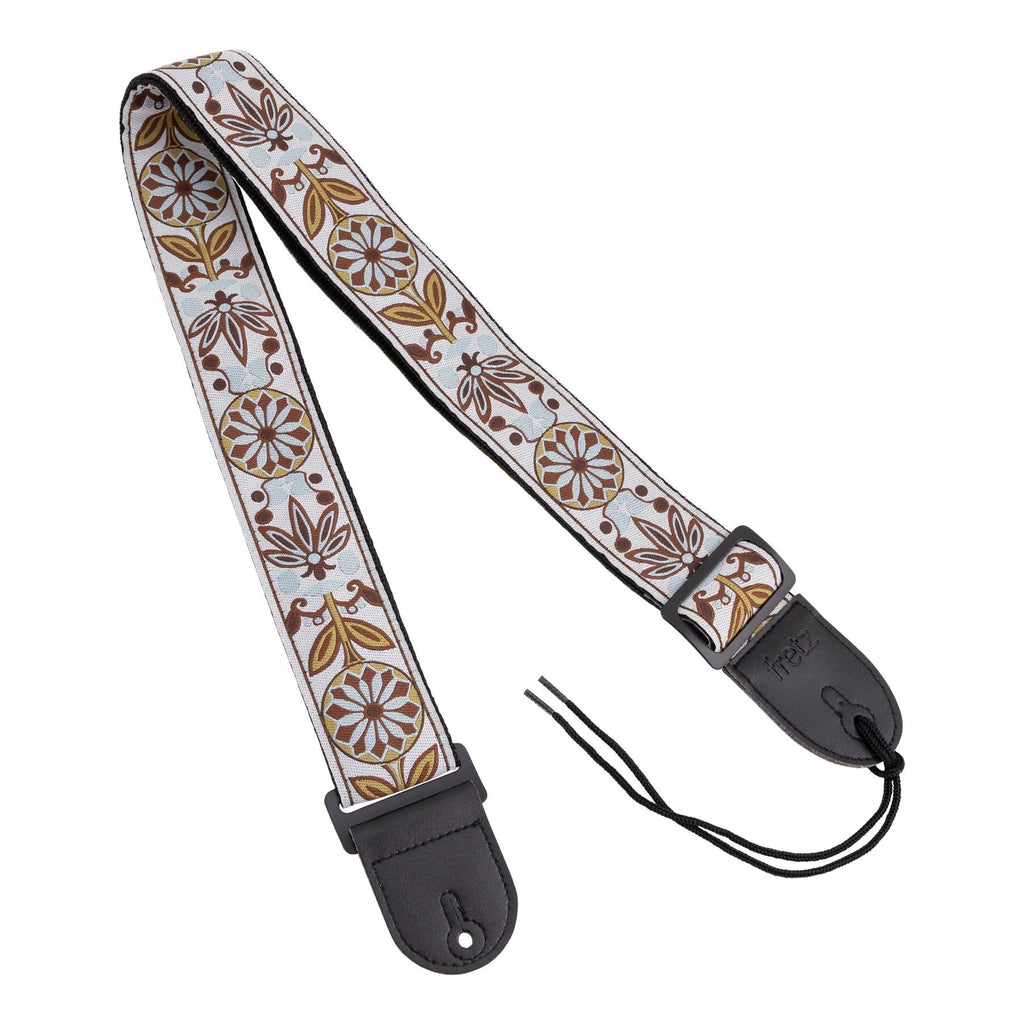 FGST-RETRO56-Fretz Woven Jacquard Polyster Guitar Strap (Harvest)-Living Music