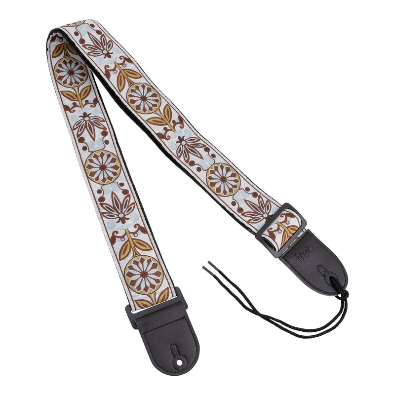 -Fretz Woven Jacquard Polyster Guitar Strap (Harvest)-Living Music
