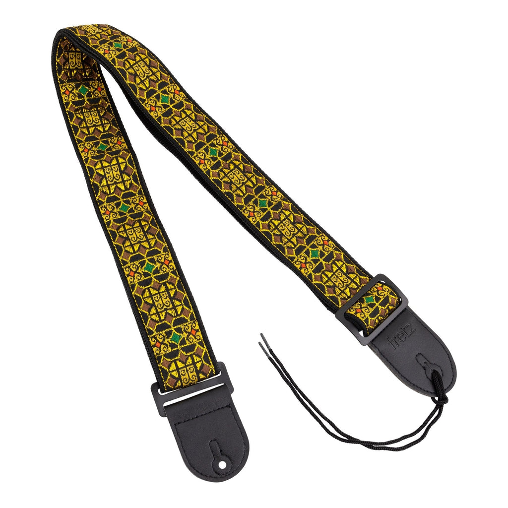 -Fretz Woven Jacquard Polyster Guitar Strap (Royal)-Living Music