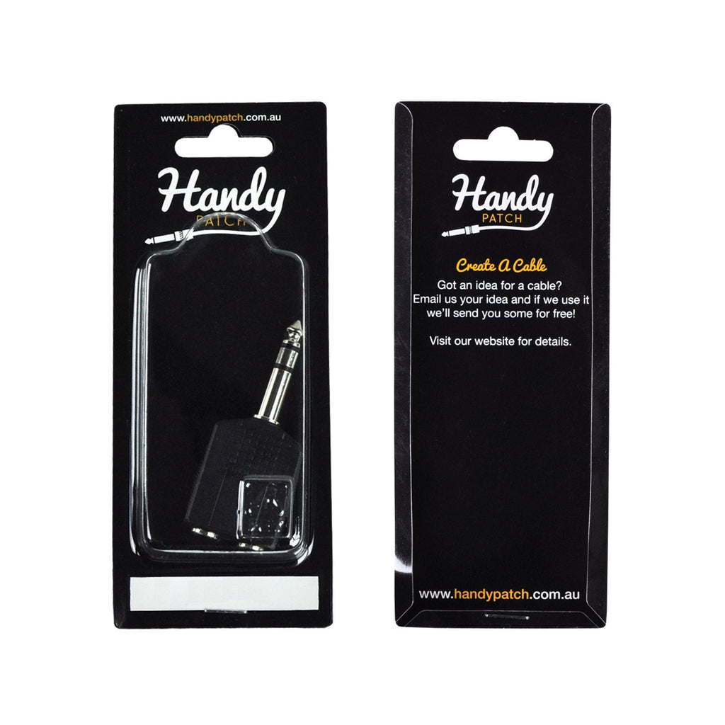 -Handy Patch 2 Female Mono to Stereo Phono Adaptor-Living Music