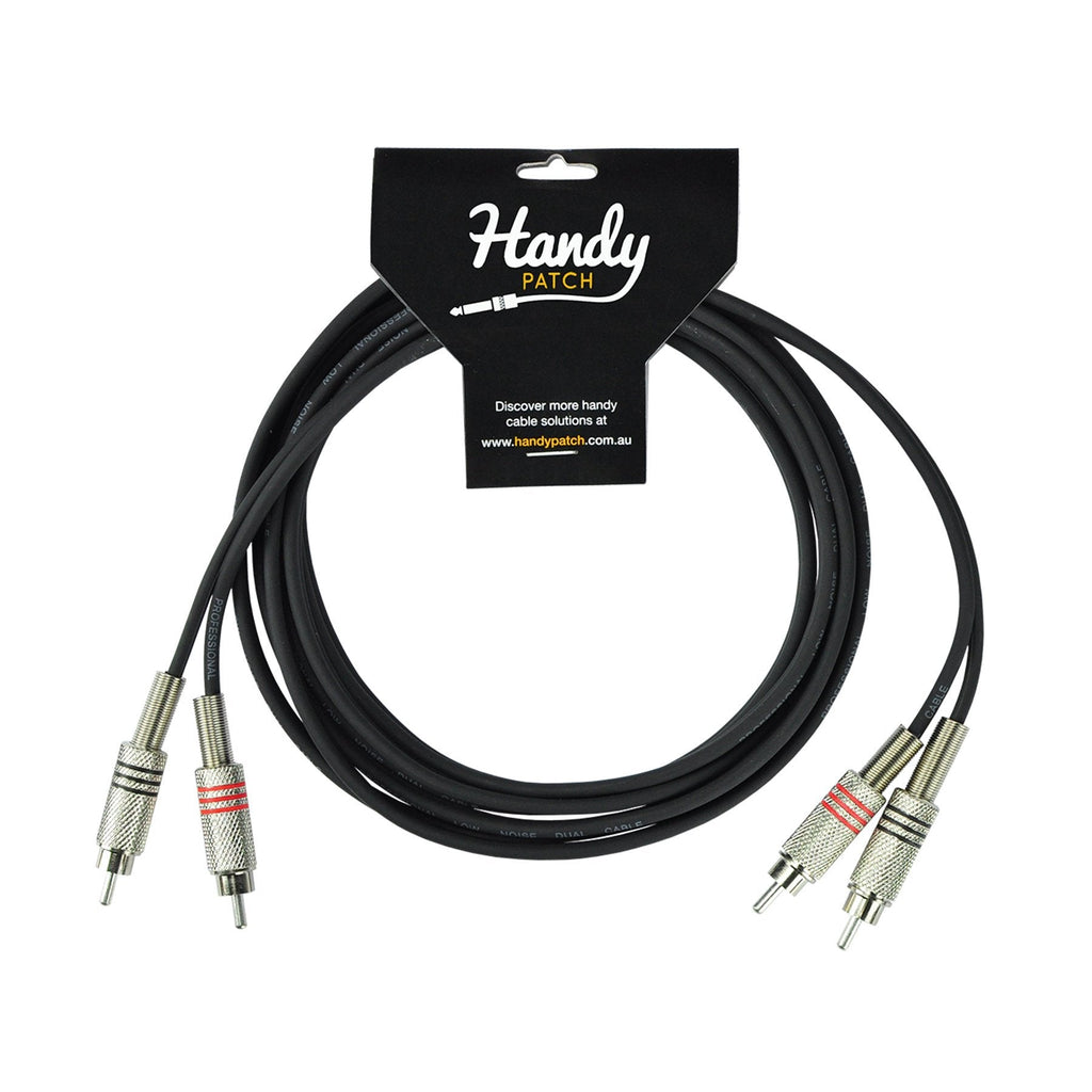 -Handy Patch Male Stereo RCA to Male Stereo RCA Cable (3m)-Living Music