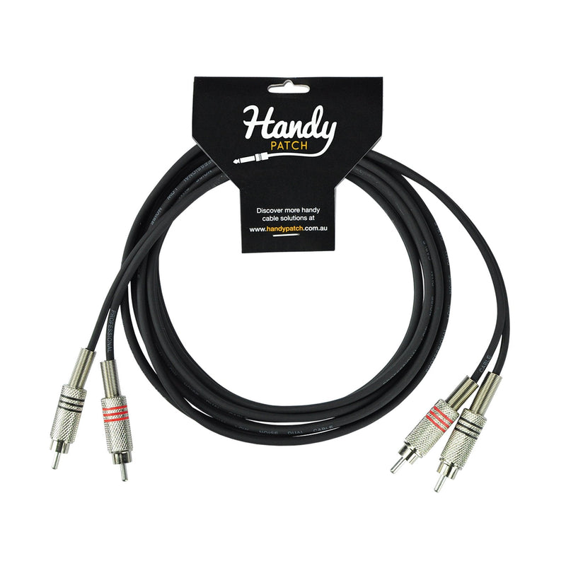 -Handy Patch Male Stereo RCA to Male Stereo RCA Cable (3m)-Living Music