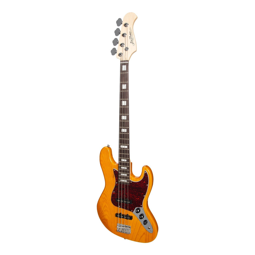-J&D Luthiers 4-String JB-Style Electric Bass Guitar (Tint Gloss)-Living Music