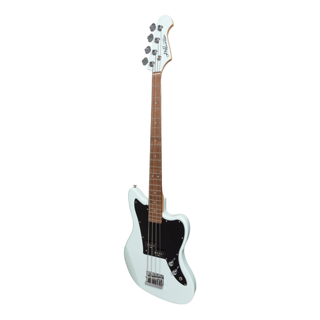 -J&D Luthiers 4-String JM-Style Electric Bass Guitar (Light Blue)-Living Music