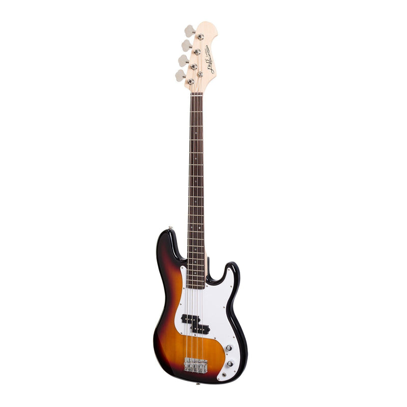 -J&D Luthiers 4-String PB-Style Electric Bass Guitar (Tobacco Sunburst)-Living Music