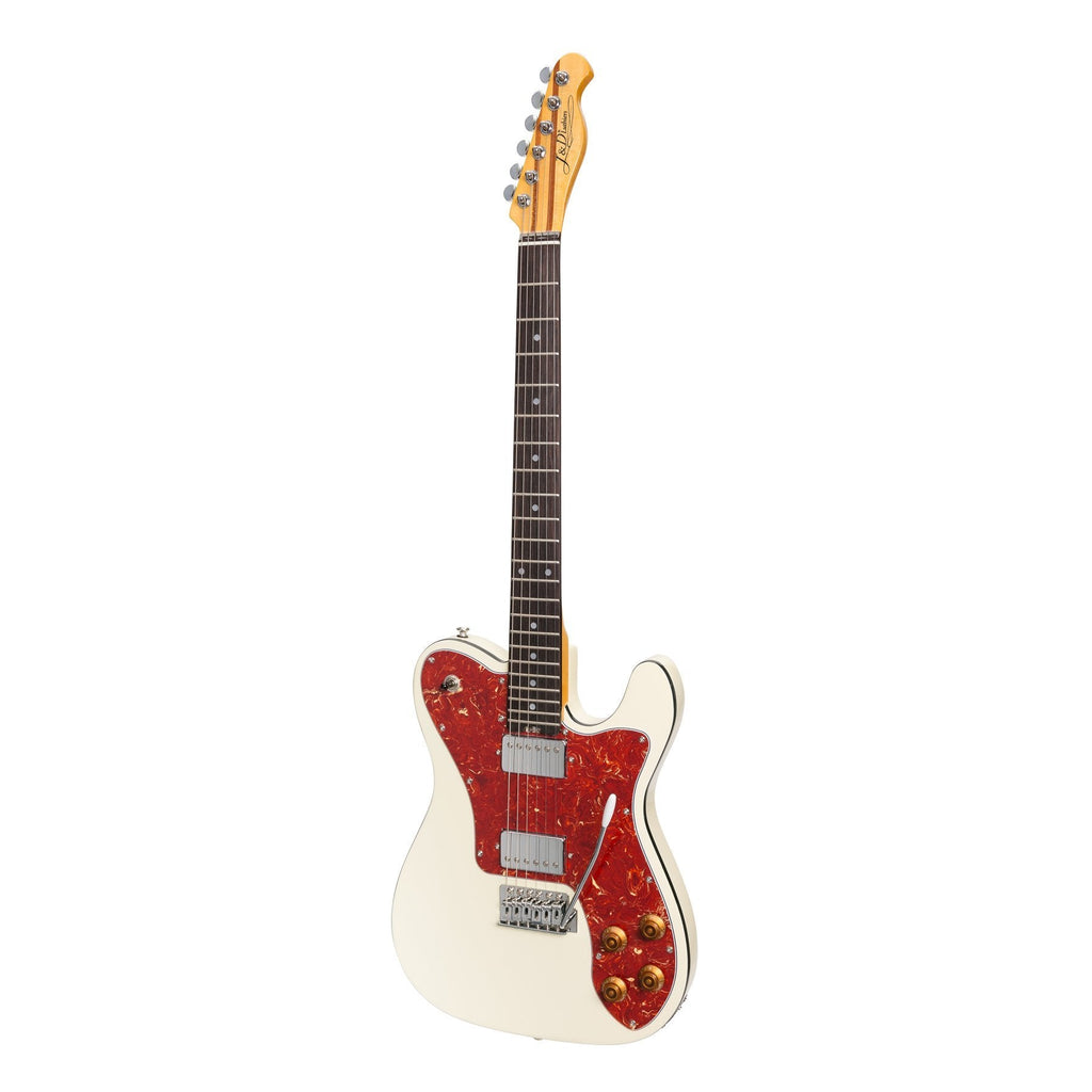 -J&D Luthiers Deluxe TE-Style Electric Guitar (Ivory)-Living Music