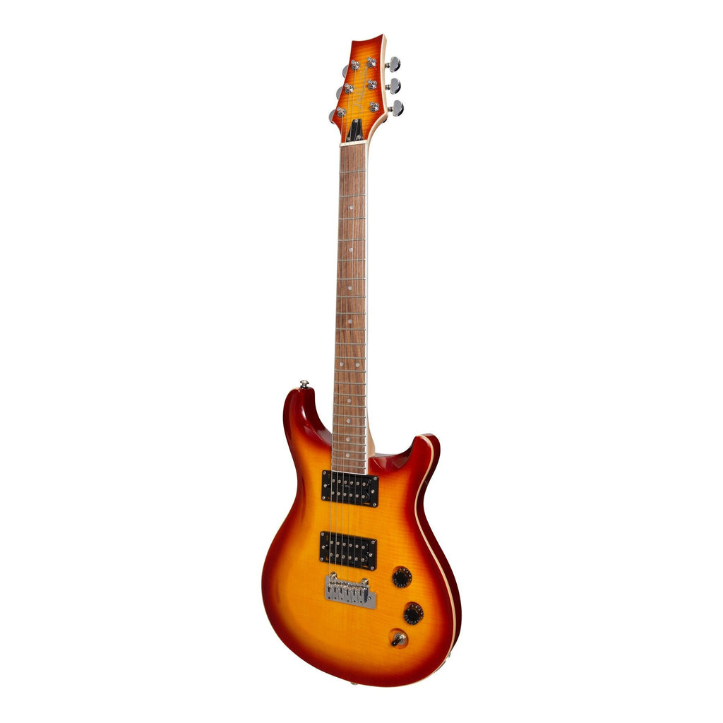 -J&D Luthiers 'Duke' Contemporary Style Electric Guitar (Honeyburst)-Living Music