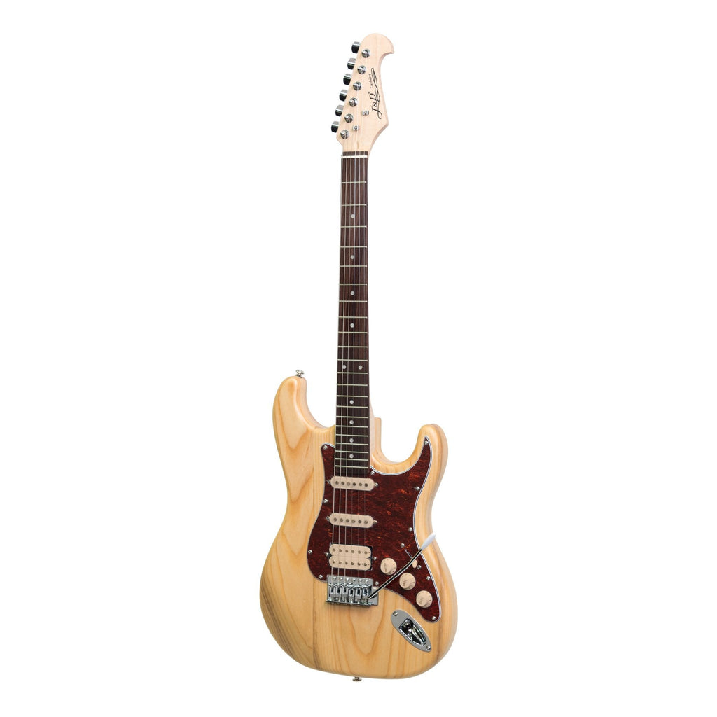 -J&D Luthiers 'HSS' ST-Style Electric Guitar (Natural)-Living Music