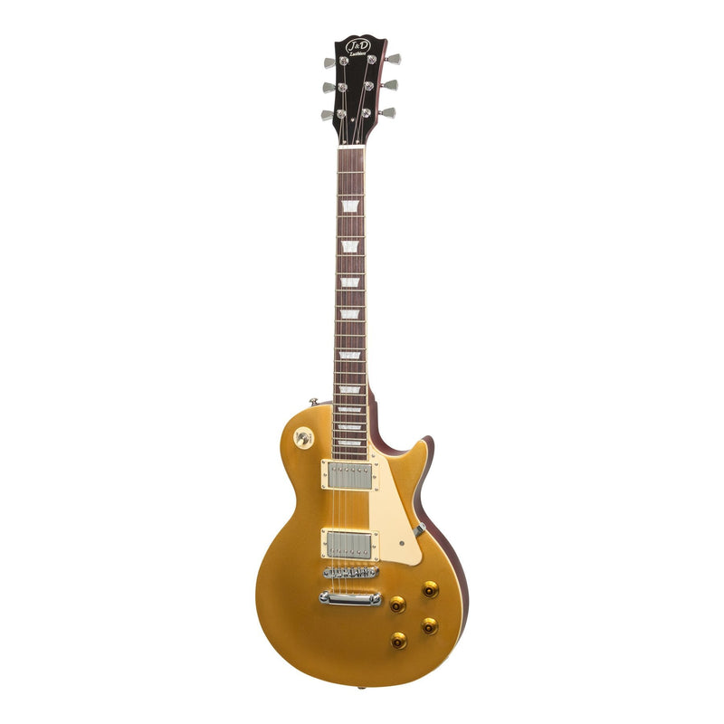 -J&D Luthiers LP-Style Electric Guitar (Gold Top)-Living Music