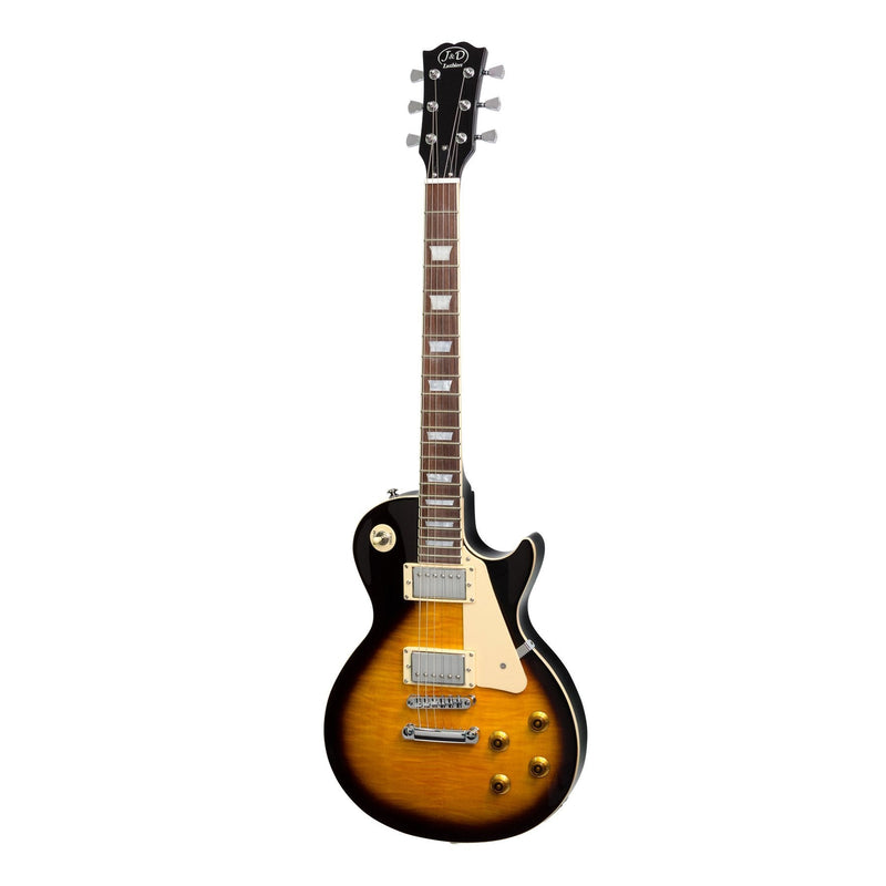 -J&D Luthiers LP-Style Electric Guitar (Vintage Sunburst)-Living Music