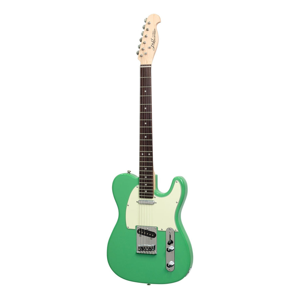 JD-DTL-SFG-J&D Luthiers TE-Style Electric Guitar (Surf Green)-Living Music