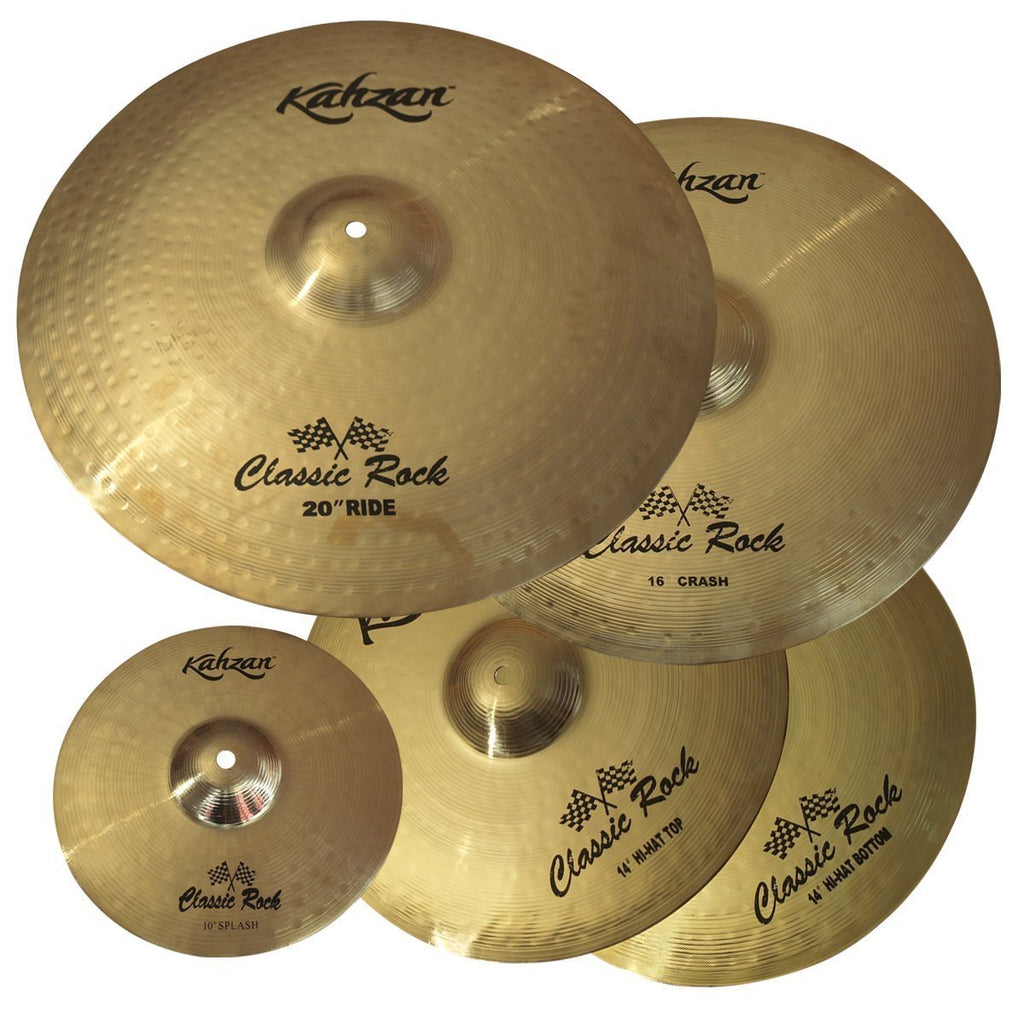 -Kahzan 'Classic Rock Series' Cymbal Pack (14"/16"/20")-Living Music