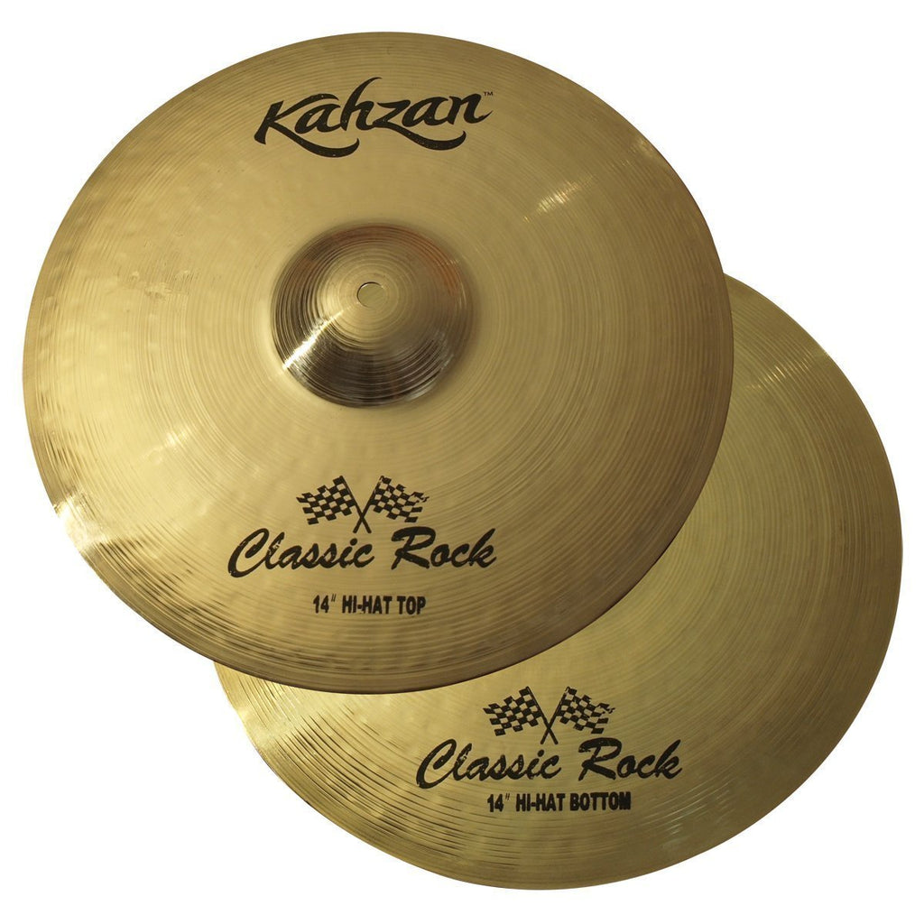 KC-CR-14HH-Kahzan 'Classic Rock Series' Hi-Hat Cymbals (14")-Living Music