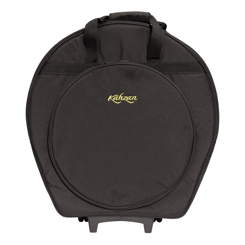 KZ-CBAG5-BLK-Kahzan Deluxe Cymbal Trolley Bag (Black)-Living Music