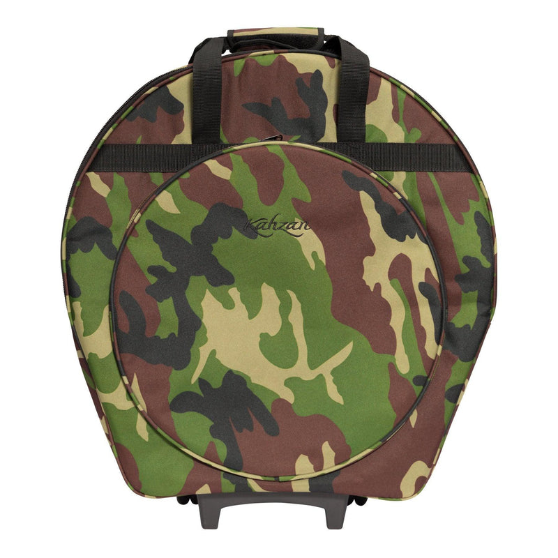-Kahzan Deluxe Cymbal Trolley Bag (Camo)-Living Music