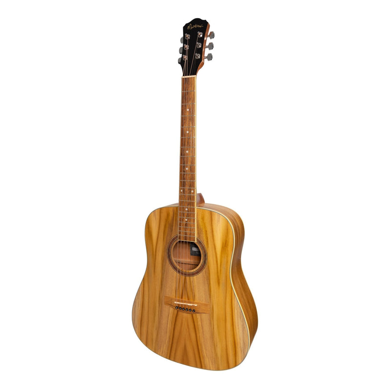 -Martinez '41 Series' Dreadnought Acoustic Guitar with Built-in Tuner (Jati-Teakwood)-Living Music