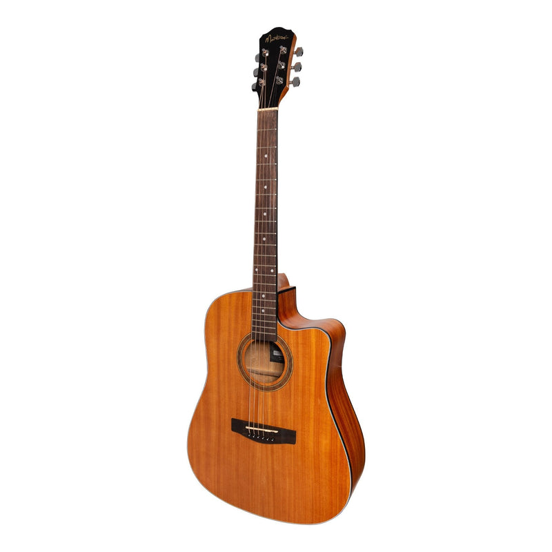 -Martinez '41 Series' Dreadnought Cutaway Acoustic-Electric Guitar (Mahogany)-Living Music