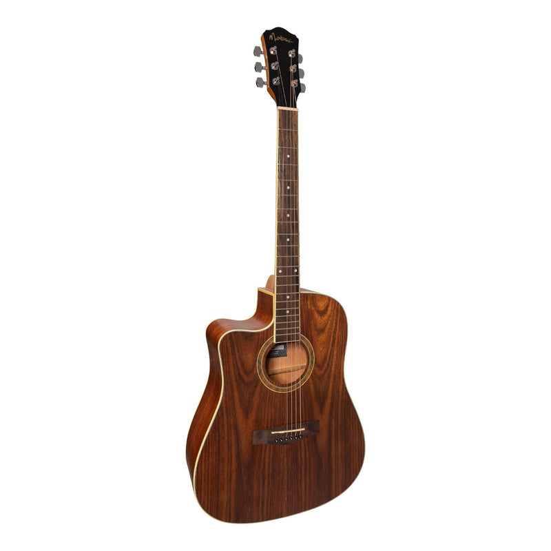 -Martinez '41 Series' Left Handed Dreadnought Cutaway Acoustic-Electric Guitar (Rosewood)-Living Music