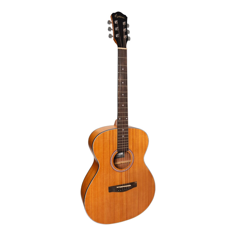 -Martinez '41 Series' Left Handed Folk Size Acoustic Guitar (Mahogany)-Living Music