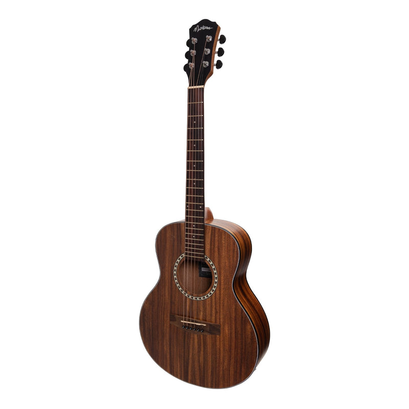-Martinez Acoustic-Electric Short Scale Guitar with Built-In Tuner (Rosewood)-Living Music