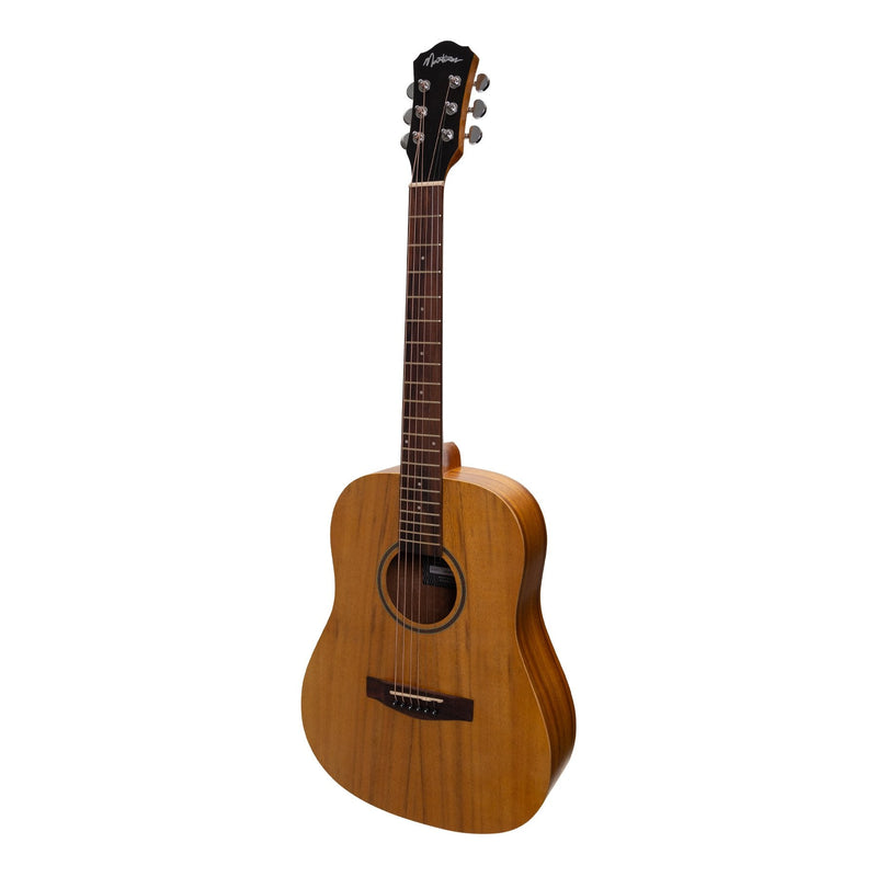 -Martinez Acoustic Middy Traveller Guitar (Koa)-Living Music