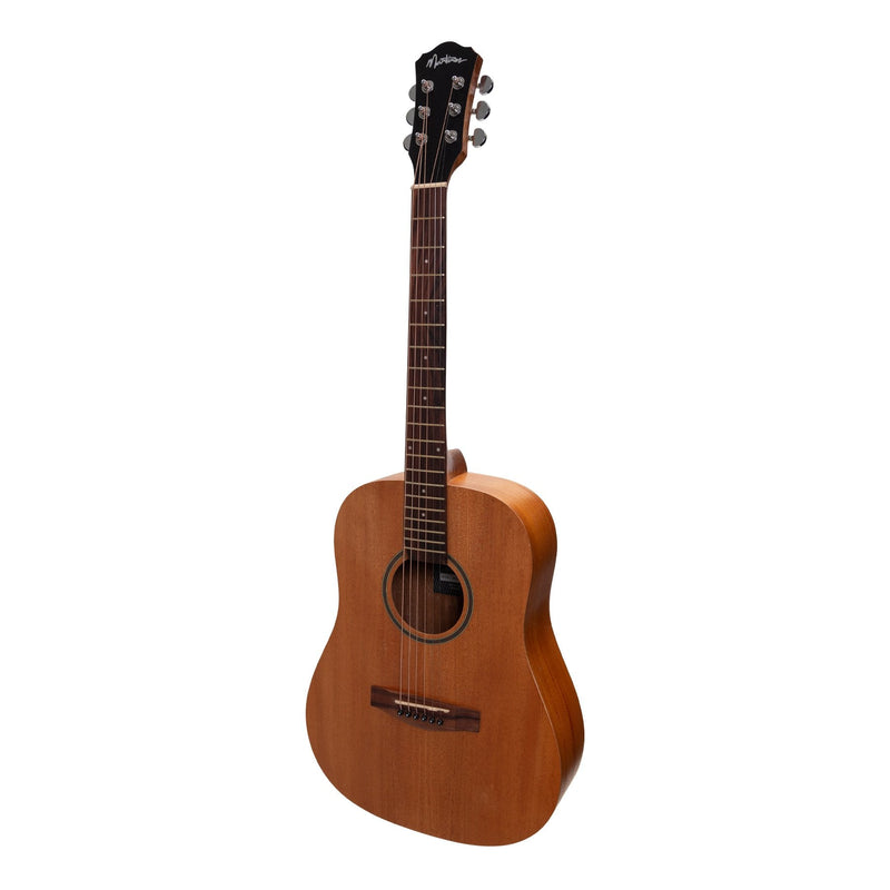 -Martinez Acoustic Middy Traveller Guitar (Mahogany)-Living Music