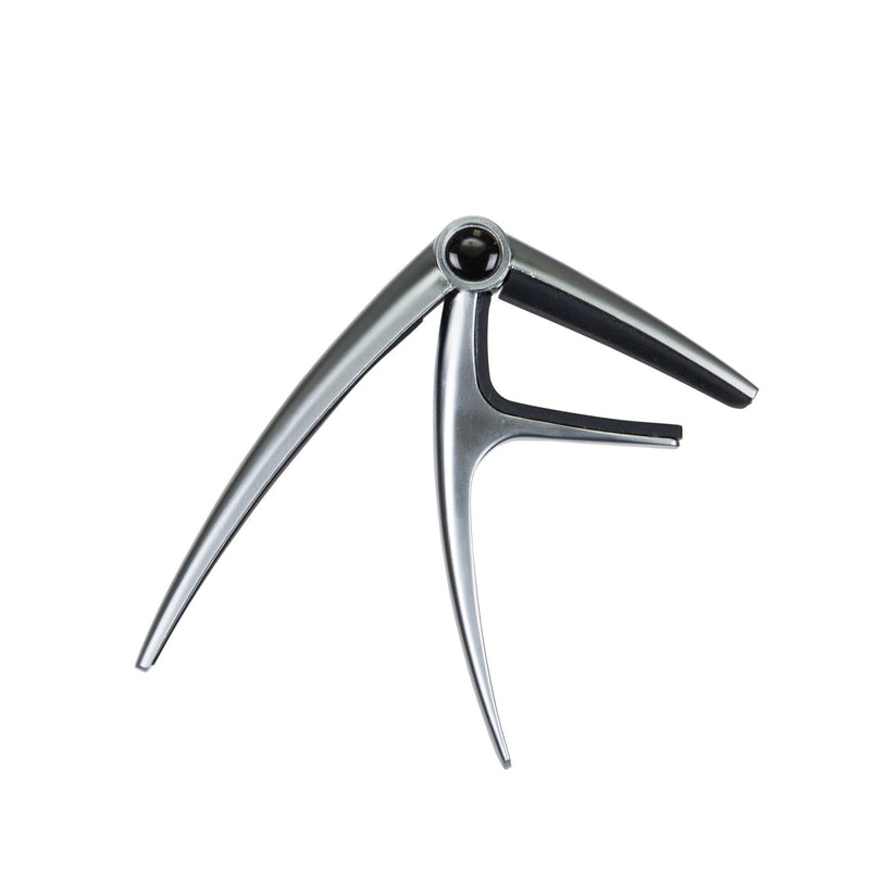 -Martinez Deluxe Acoustic Guitar Capo (Chrome)-Living Music