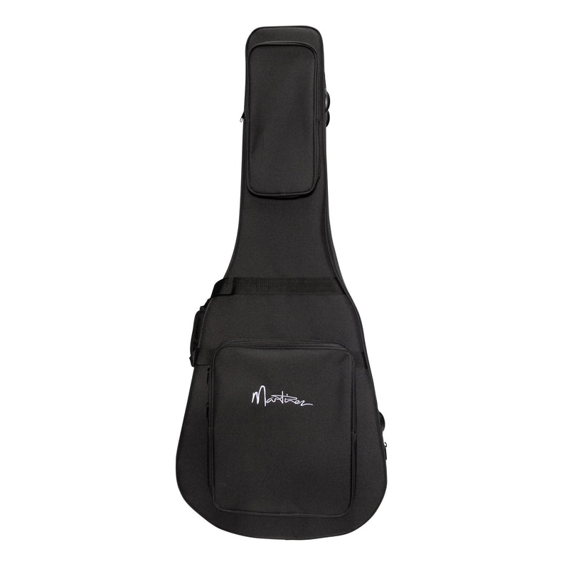 -Martinez Deluxe Shaped Acoustic Guitar Polyfoam Case (Black)-Living Music