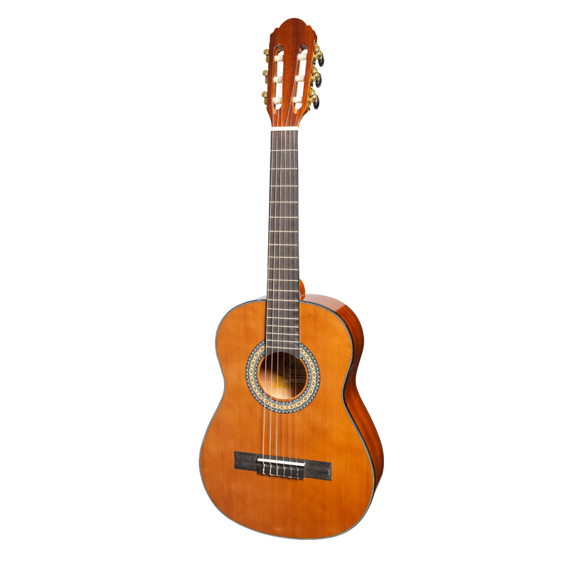 -Martinez G-Series 1/2 Size Student Classical Guitar with Built In Tuner (Natural-Gloss)-Living Music