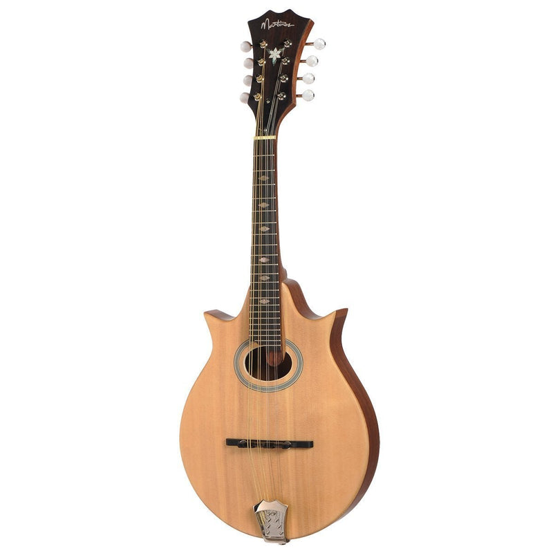 -Martinez Gypsy Florentine Mandolin with Deluxe Gig Bag (Natural Satin)-Living Music