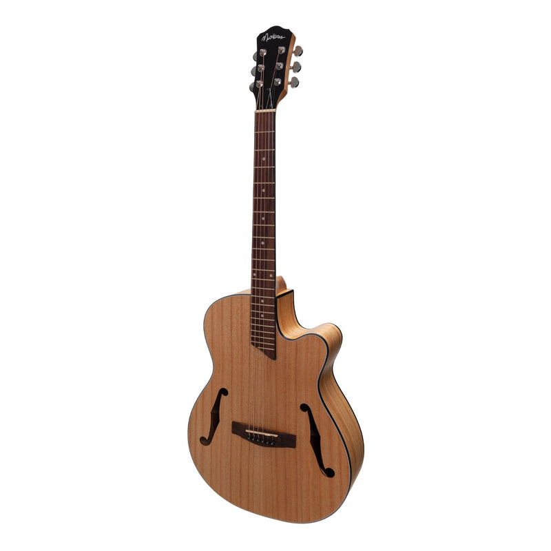 -Martinez Jazz Hybrid Acoustic-Electric Small Body Cutaway Guitar (Mindi-Wood)-Living Music