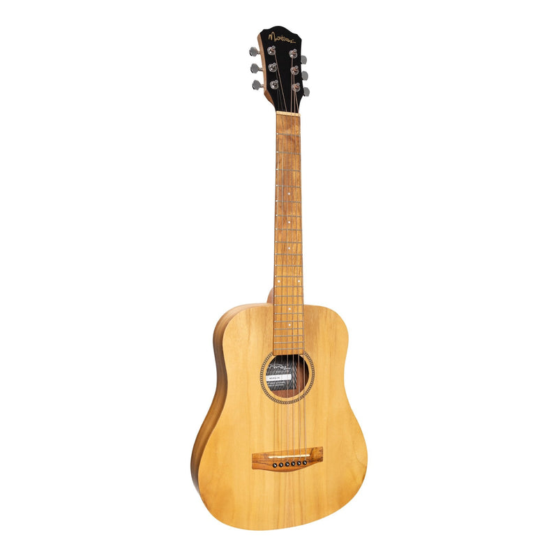 -Martinez Left Handed Acoustic Babe Traveller Guitar (Jati-Teakwood)-Living Music