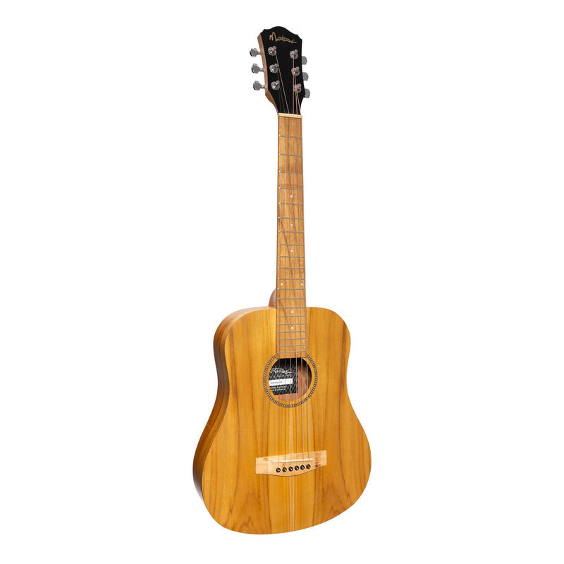-Martinez Left Handed Acoustic-Electric Babe Traveller Guitar (Jati-Teakwood)-Living Music