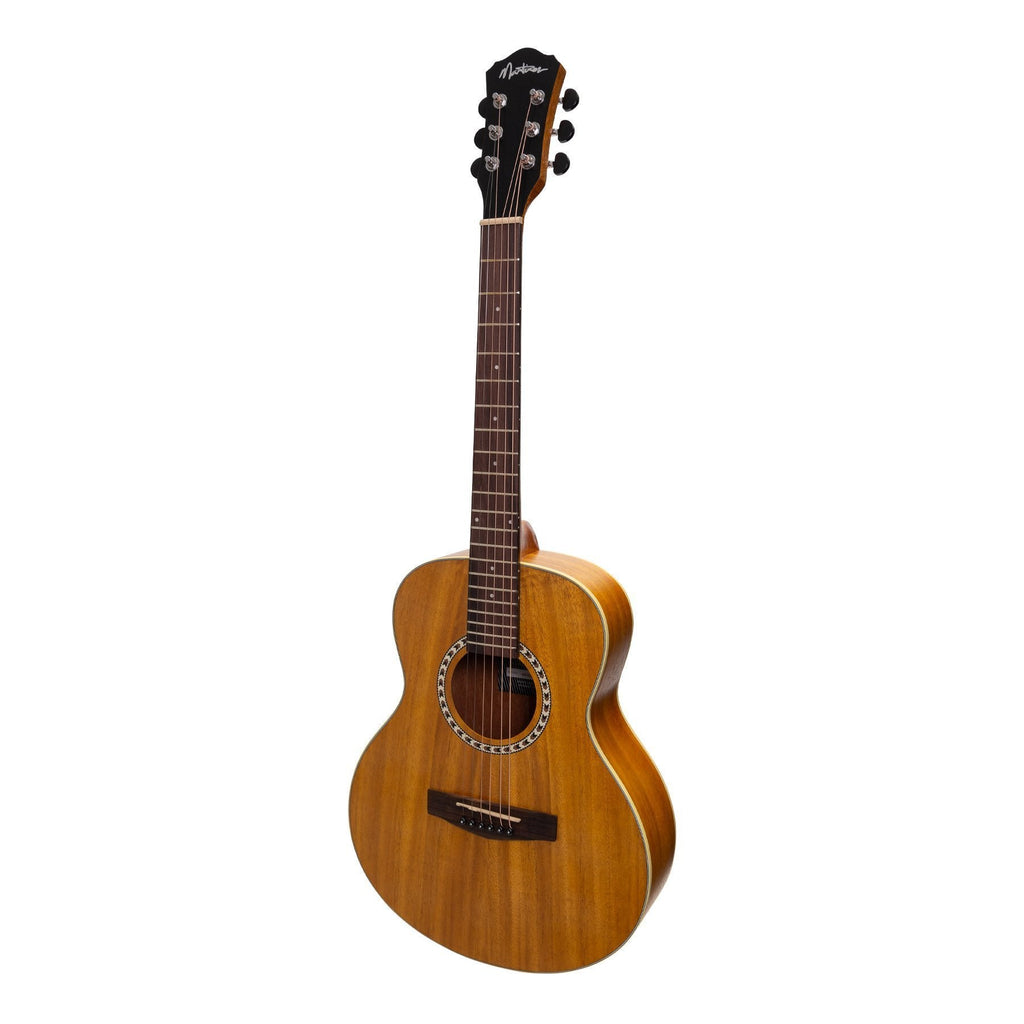 MZP-SS2L-KOA-Martinez Left Handed Acoustic-Electric Short-Scale Guitar (Koa)-Living Music