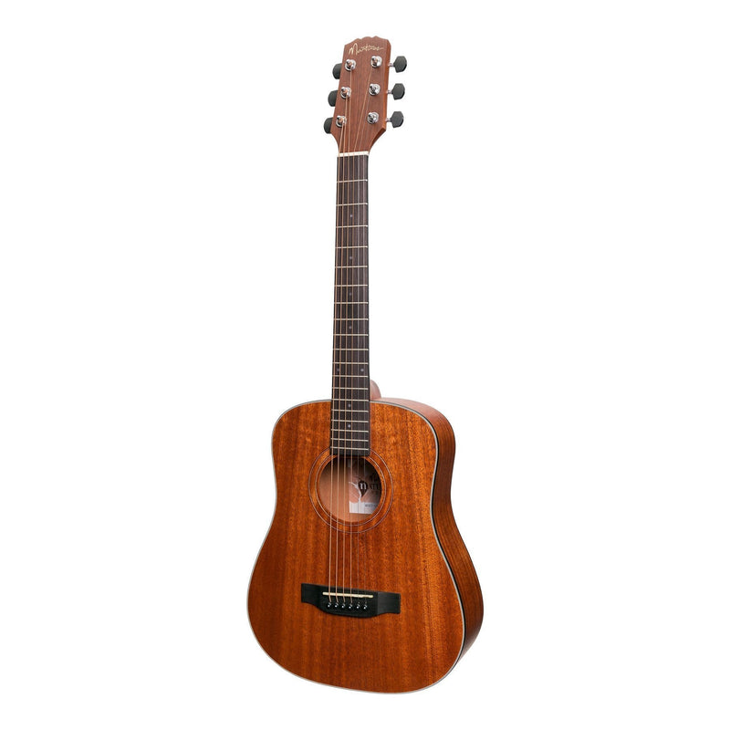 -Martinez 'Natural Series' Mahogany Top Acoustic-Electric Babe Traveller Guitar (Open Pore)-Living Music