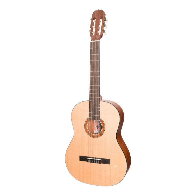 -Martinez 'Natural Series' Solid Spruce Top Acoustic Classical Guitar (Open Pore)-Living Music